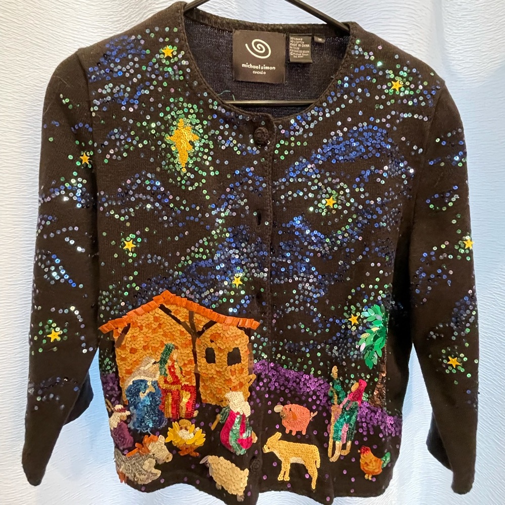 Michael Simon Nativity Christmas Sweater